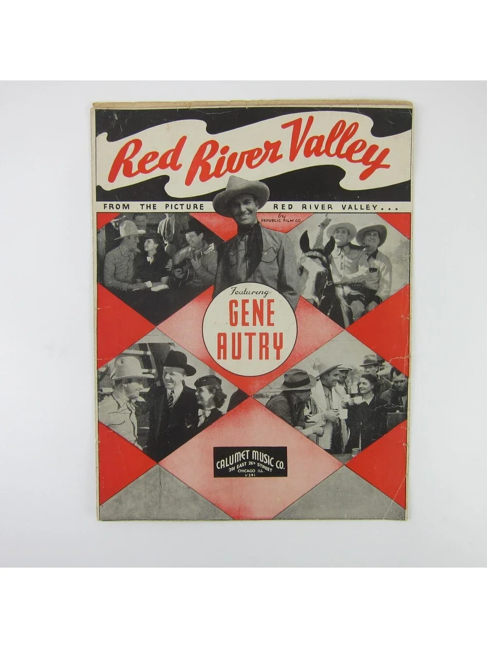 Sheet Music Red River Valley Western Film Cowboy Gene Autry Vintage 1935